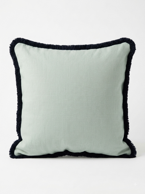 Leonie cushion in teal — back