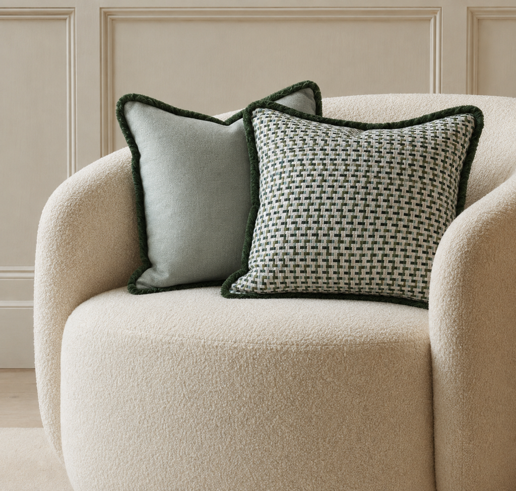Parker cushion on a sofa